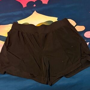 tek gear Women's Black Athletic Shorts with Wide Waistband